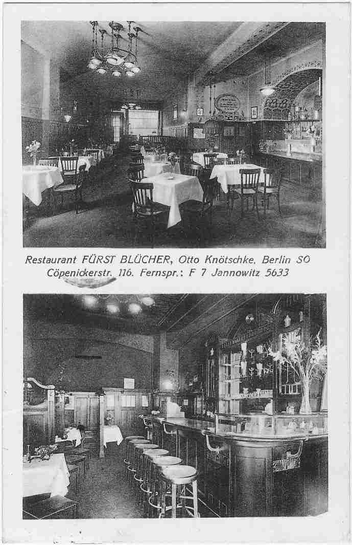 Restaurant F&uuml;rst Bl&uuml;cher