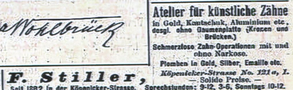 Atelier für künstliche Zähne