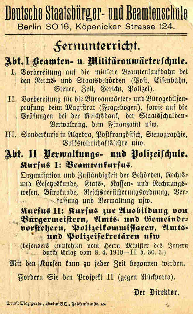 Staatsb&uuml;rger Schule