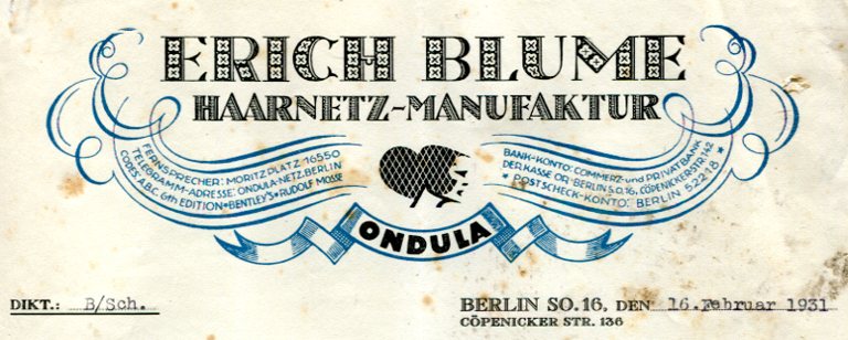 Haarnetz Manufaktur Blume