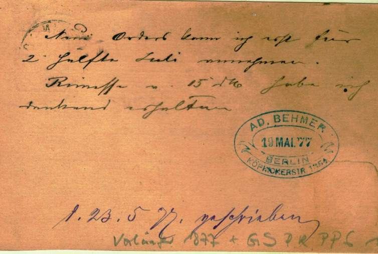 Ad. Behmer Steinnutzknopf Fabrik