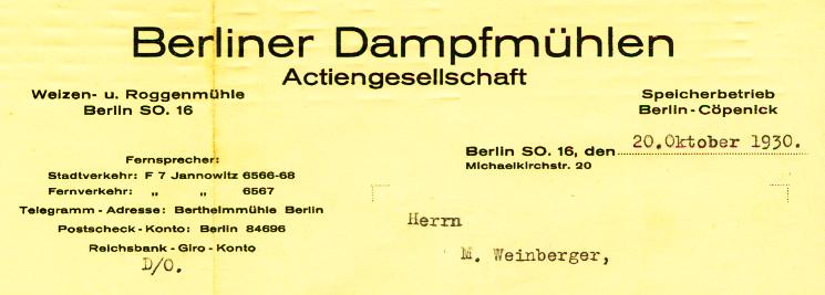 Berliner Dampfm&uuml;hlen AG