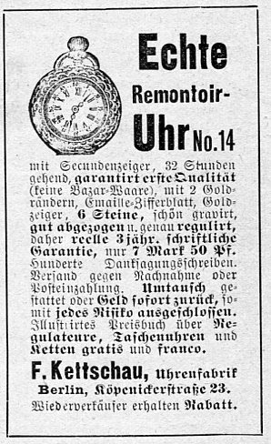 Uhrenfabrik Kettschau