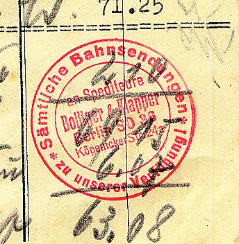 Stempel Köpenicker Straße 24 a