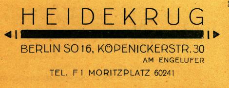 Heidekrug K&ouml;penicker Stra&szlig;e 30