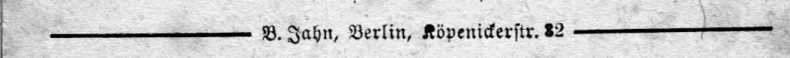 Ansichtskartenrückseite B.Jahn, Köpenickerstr.32