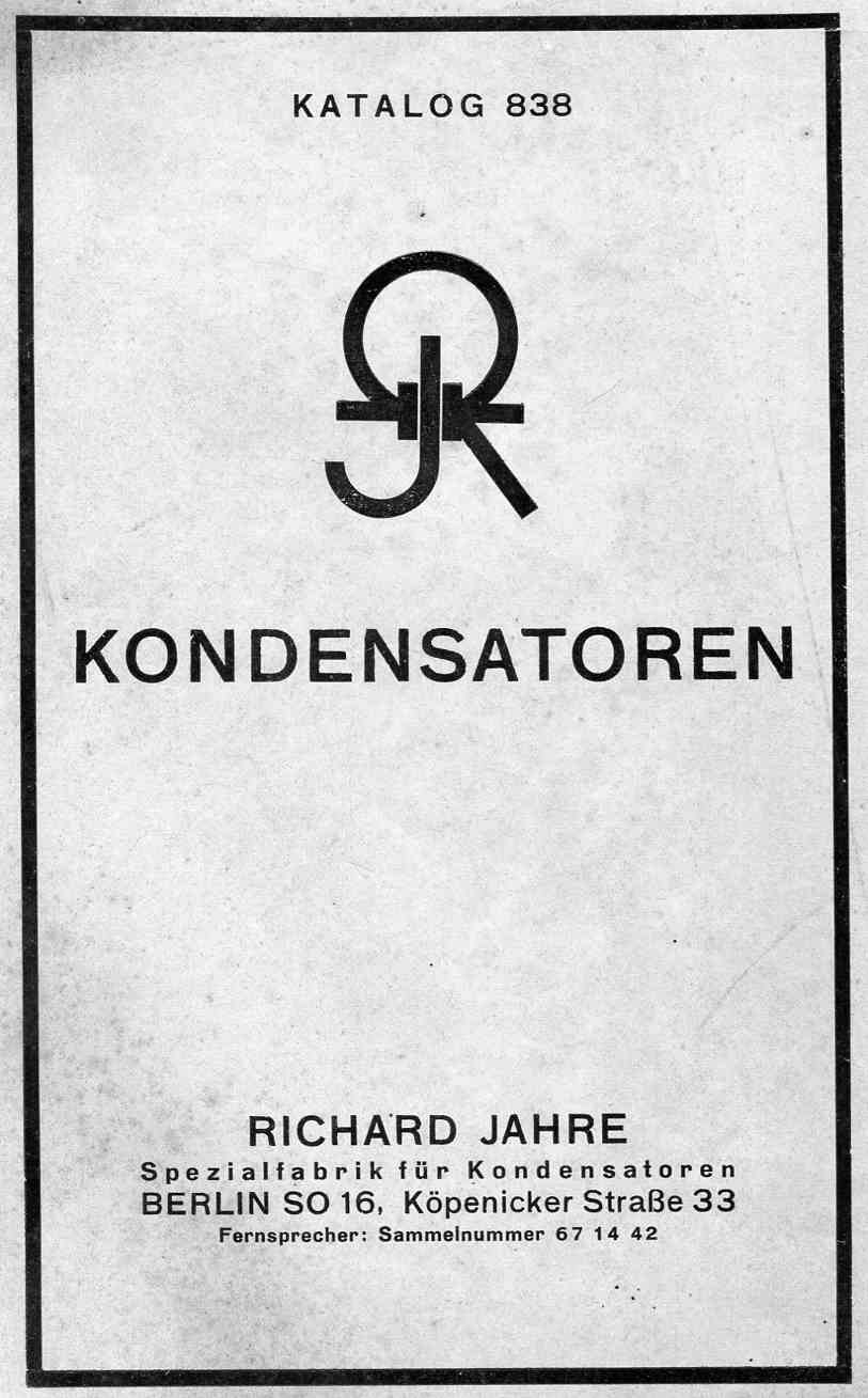 Jahre Kondensatoren