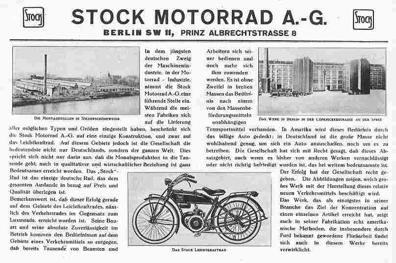 Anzeige Stock Motorad Köpenicker Straße 48
