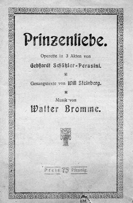 Walter Bromme Prinzenliebe