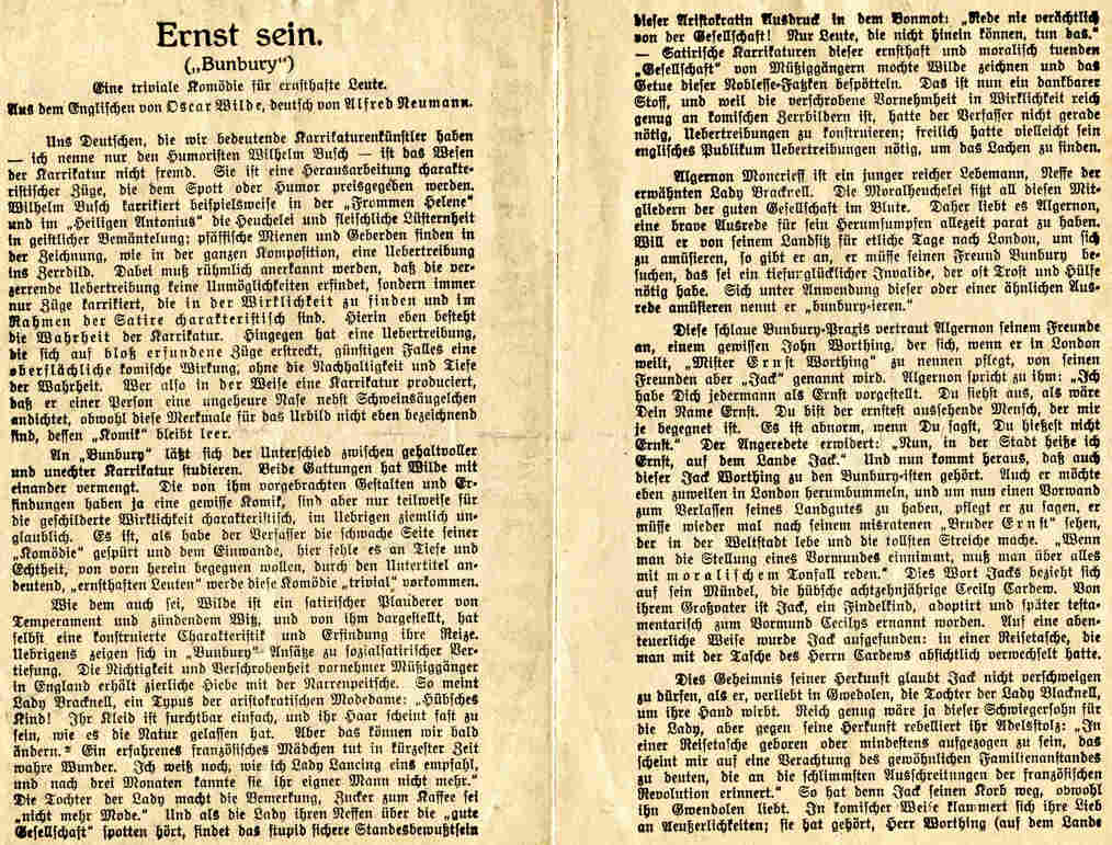 Programm Neue Freie Volsb&uuml;hne 1913