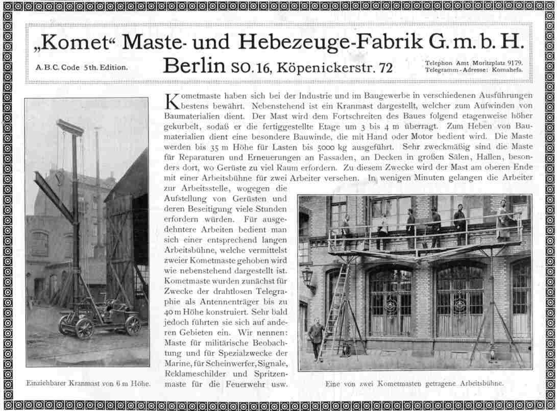 Maste und Hebezeugefabrik