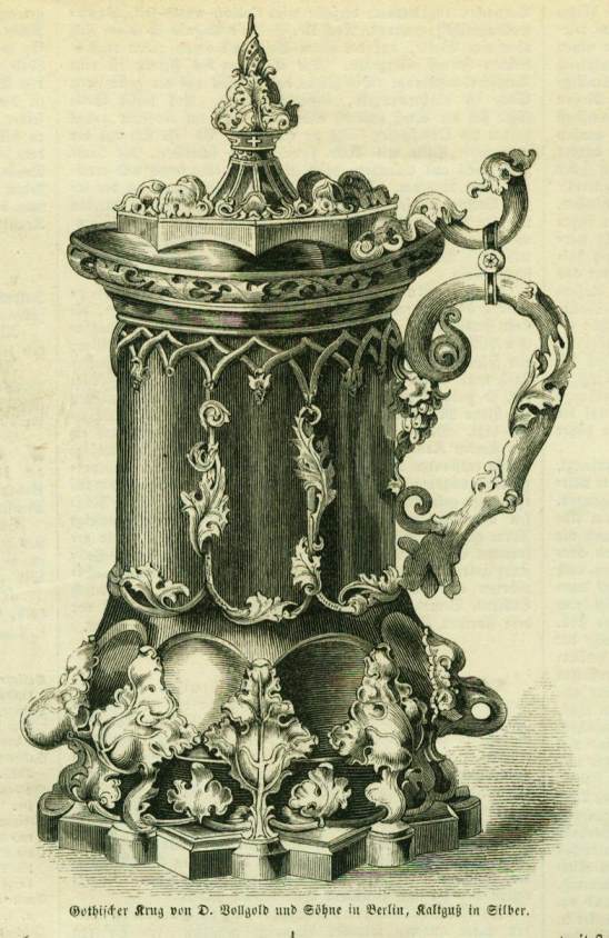 D.Vollgold Gothischer Krug