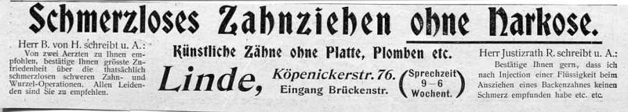 Zahnarzt K&ouml;penicker Stra&szlig;e 76