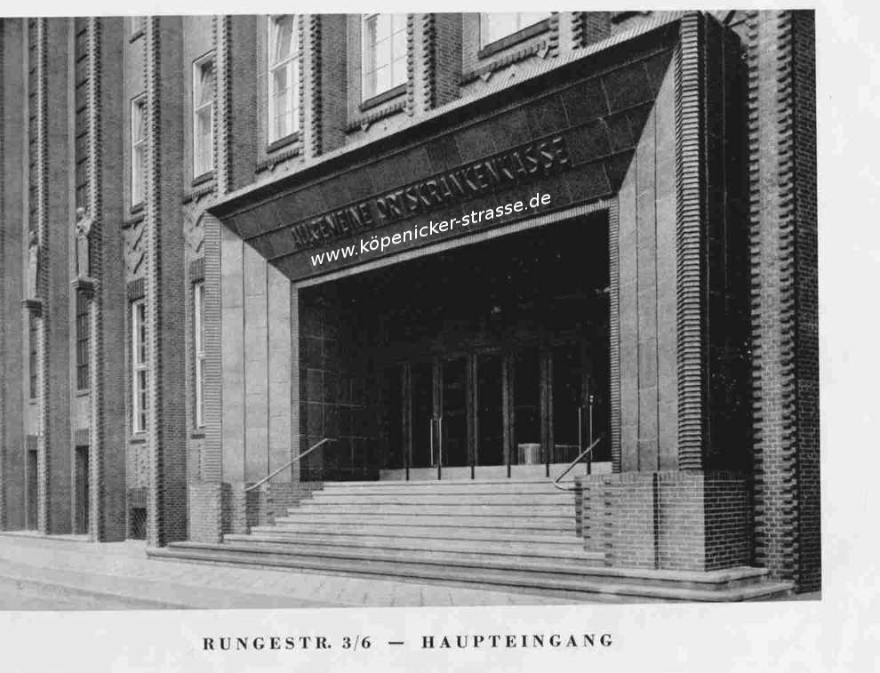 Haupteingang AOK Rungestrasse