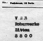 Robur Rechnung vom Postfuhrhof K&ouml;penicker Stra&szlig;e