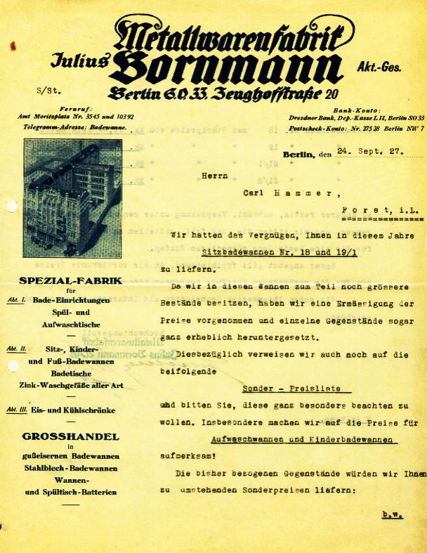 gesch&auml;ftsbrief