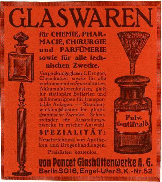 Glash&uuml;ttenwerke von Poncet am Engeldamm