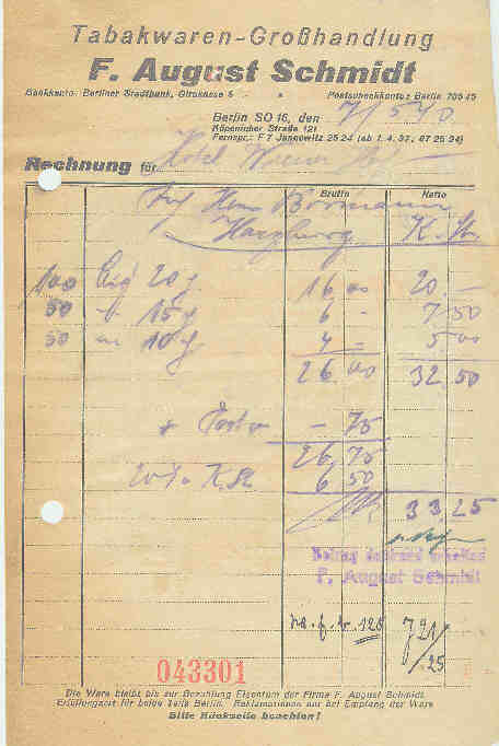 Tabakgro&szlig;handlung Schmidt
